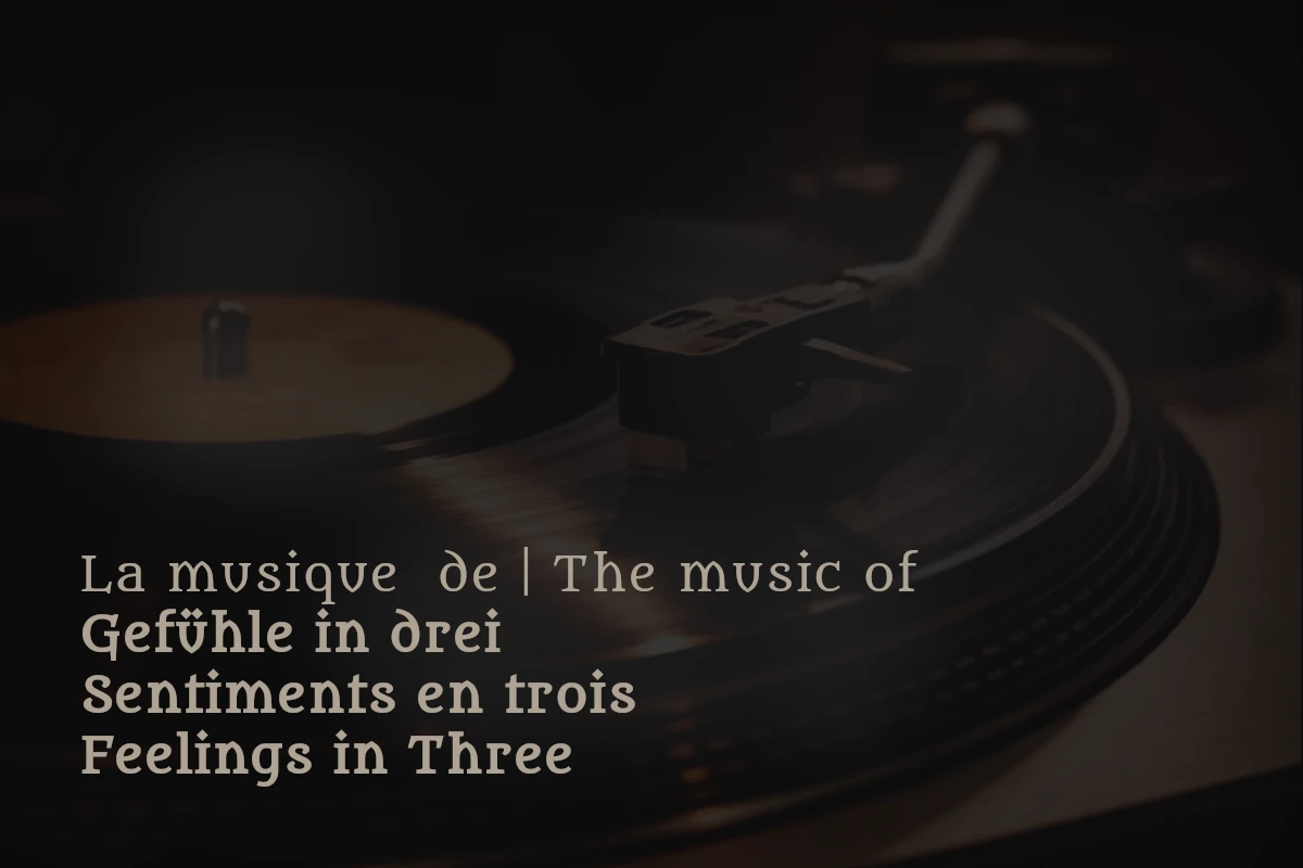 Die Liederliste zum Buch "Gefühle in drei"