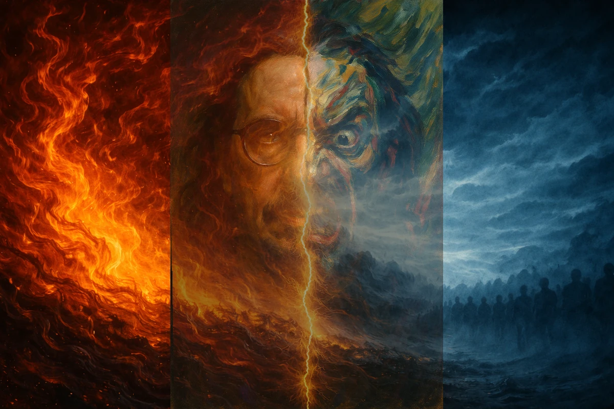 Zwei Gesichter - Ein Gedicht von Wolf Jacobs aus Gefühle in drei